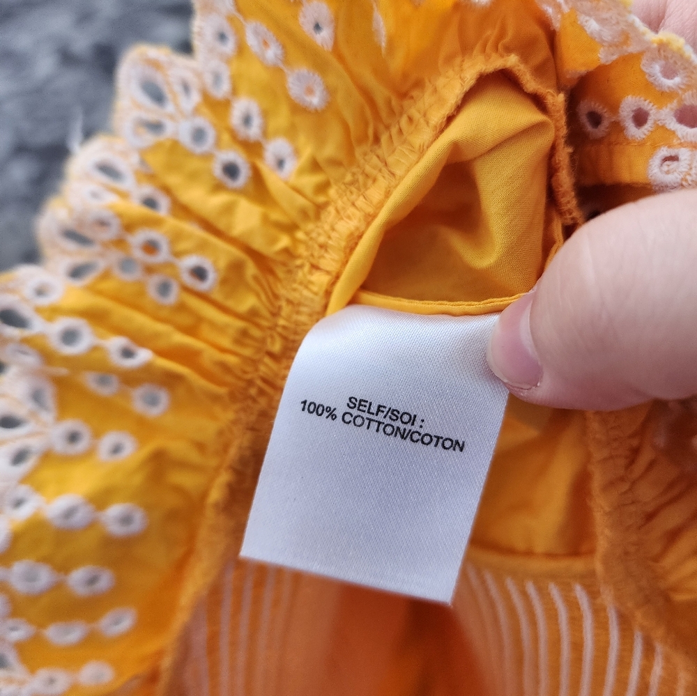 Tanya Taylor Randy Smocked Top🤍 - Picture 7 of 7